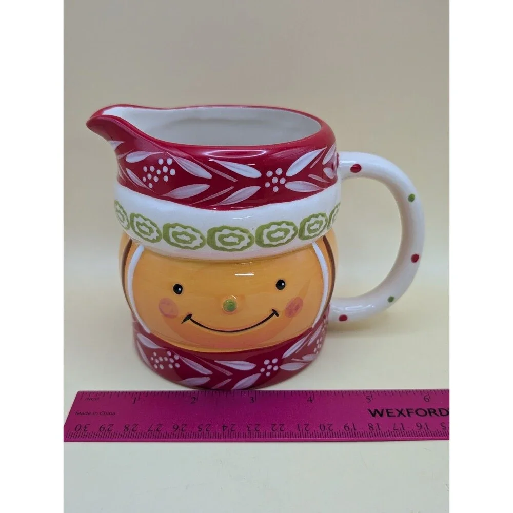 Temp-tations Gingerbread Man Cookie Jar Creamer Sugar Bowl Set Christmas Holiday